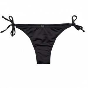 SKIMS Recycled Swim Dipped Tie Bikini Bottoms Panty Onyx XXSmall NWT